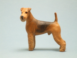 (image for) Miniature Male Airedale Terrier w Head Turned by Karl Blindheim